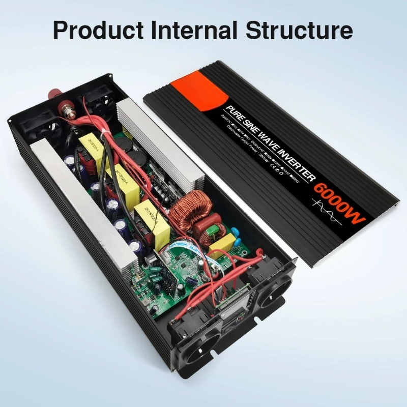 Pure Sine Wave Inverter 5000W 48V 220V - Инвертор солнечной энергии с чистой синусоидой,