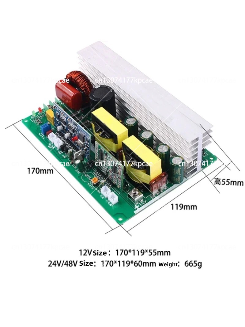 Pure Sine Wave Inverter Board 24V 48V - Инвертор с чистой синусоидой 750W 1000W,