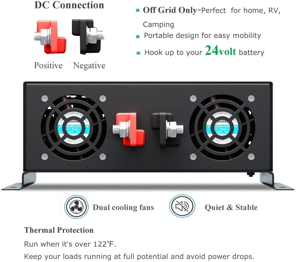 Инвертор чистой синусоиды 3000 – обзор и цена Inverter Pure Sine Wave 60Hz 120V 3000W