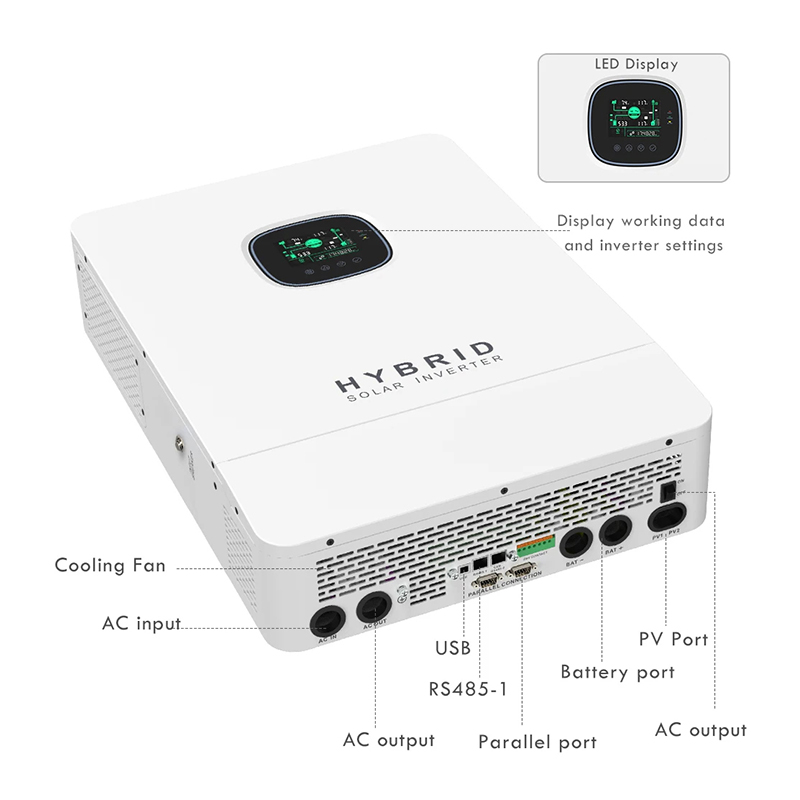 110 В 220 В гибридный автономн – обзор и цена Split Phase Inverter 10Kw 110V 220V