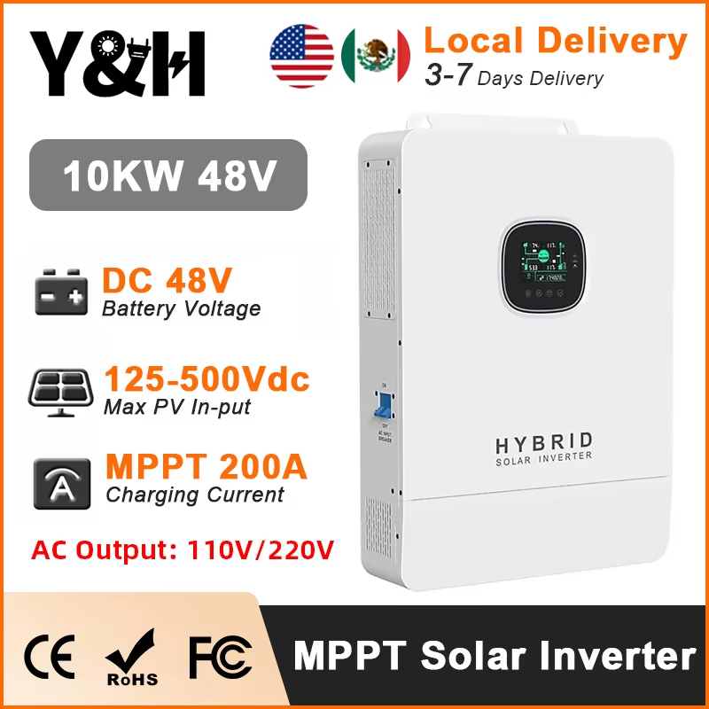 Гибридный солнечный инвертор Y – обзор и цена Split Phase Inverter 10Kw 110V 220V