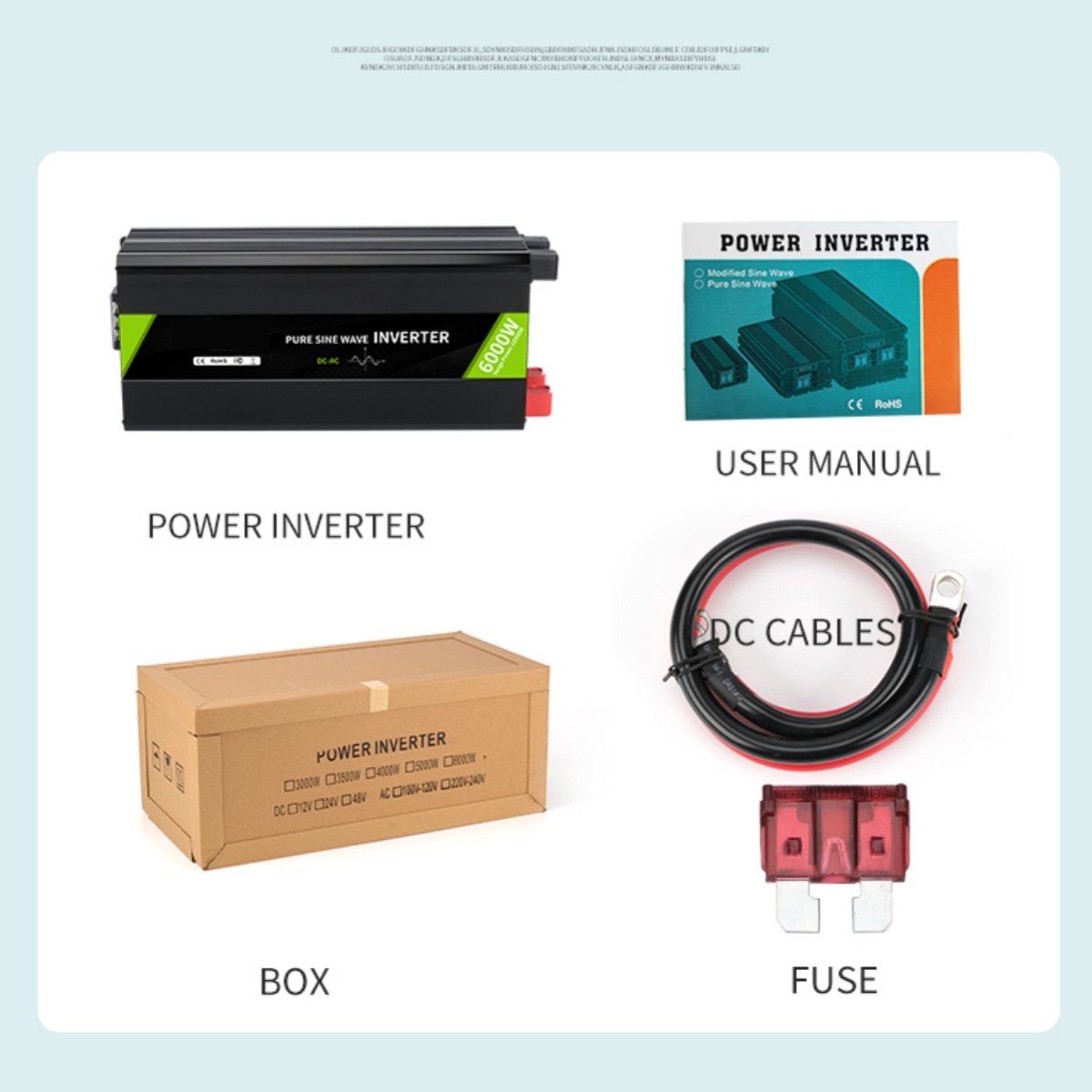 Myami 5000w 12v 24v 48v Dc To  – обзор и цена Pure Sine Wave Inverter 5000W 48V 220V