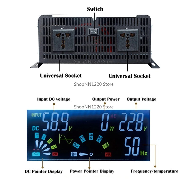 Чистая синусоида Инвертор 12 В – обзор и цена Off Grid Solar Inverter 48V 6000W