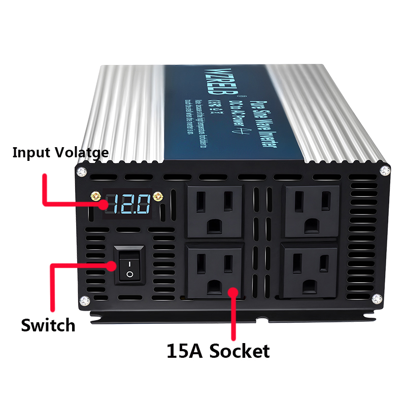 3000 Вт инвертор чистой синусо – обзор и цена Inverter Pure Sine Wave 60Hz 120V 3000W