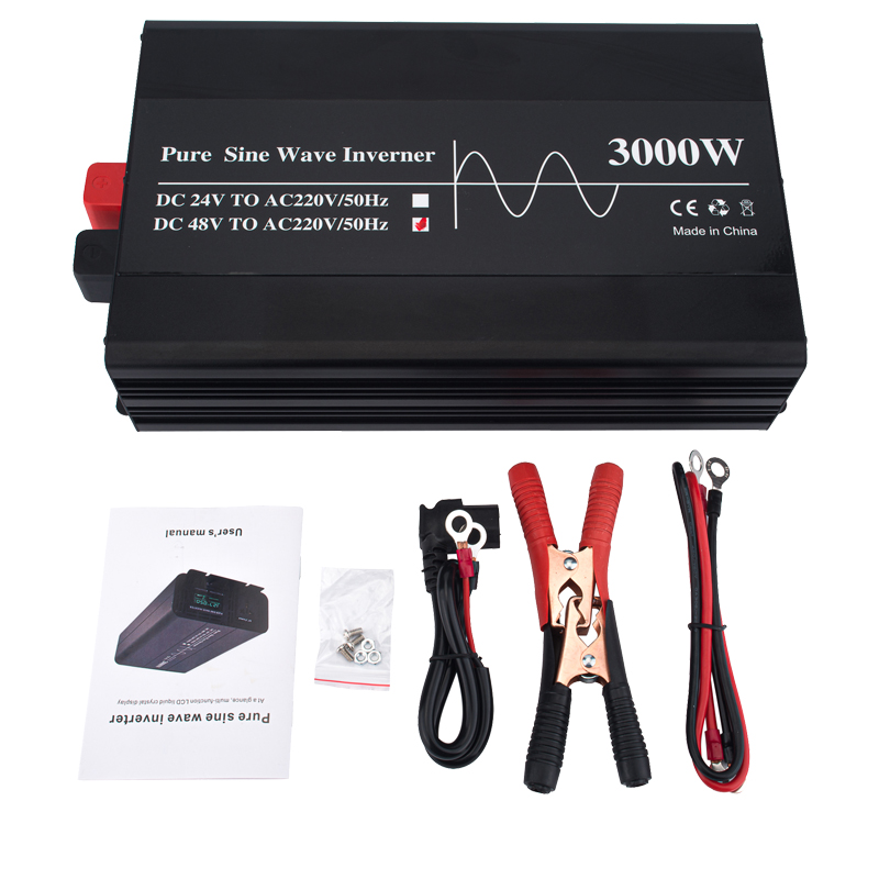 3000 Вт 12 В 24 в 48 в несетча – обзор и цена Lifepo4 Solar Inverter 24V 3000W