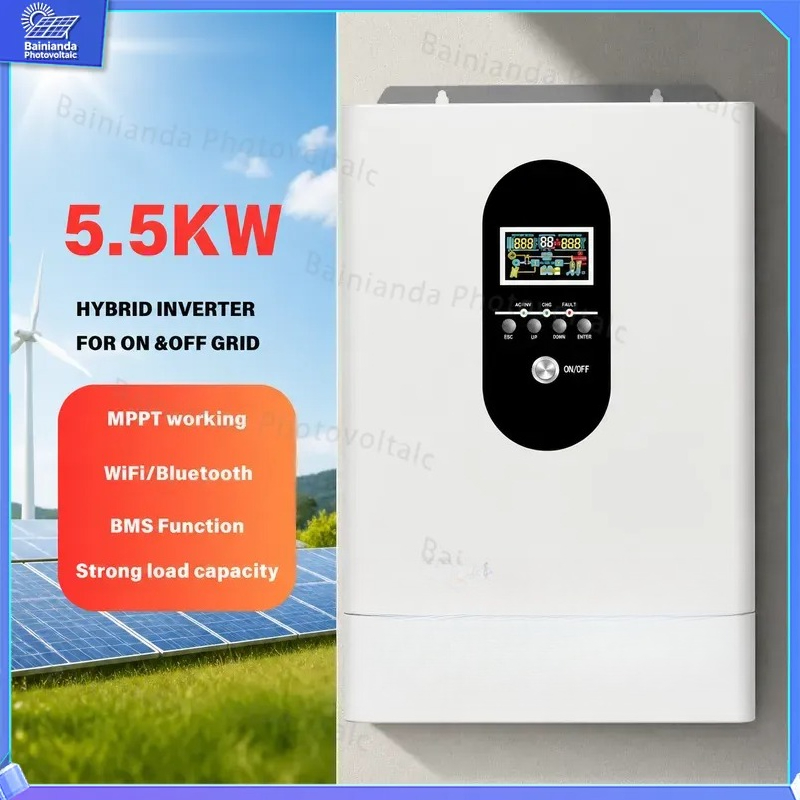 Гибридный солнечный инвертор 3 – обзор и цена Hybrid Solar Inverter 5.5Kw Mppt 48V