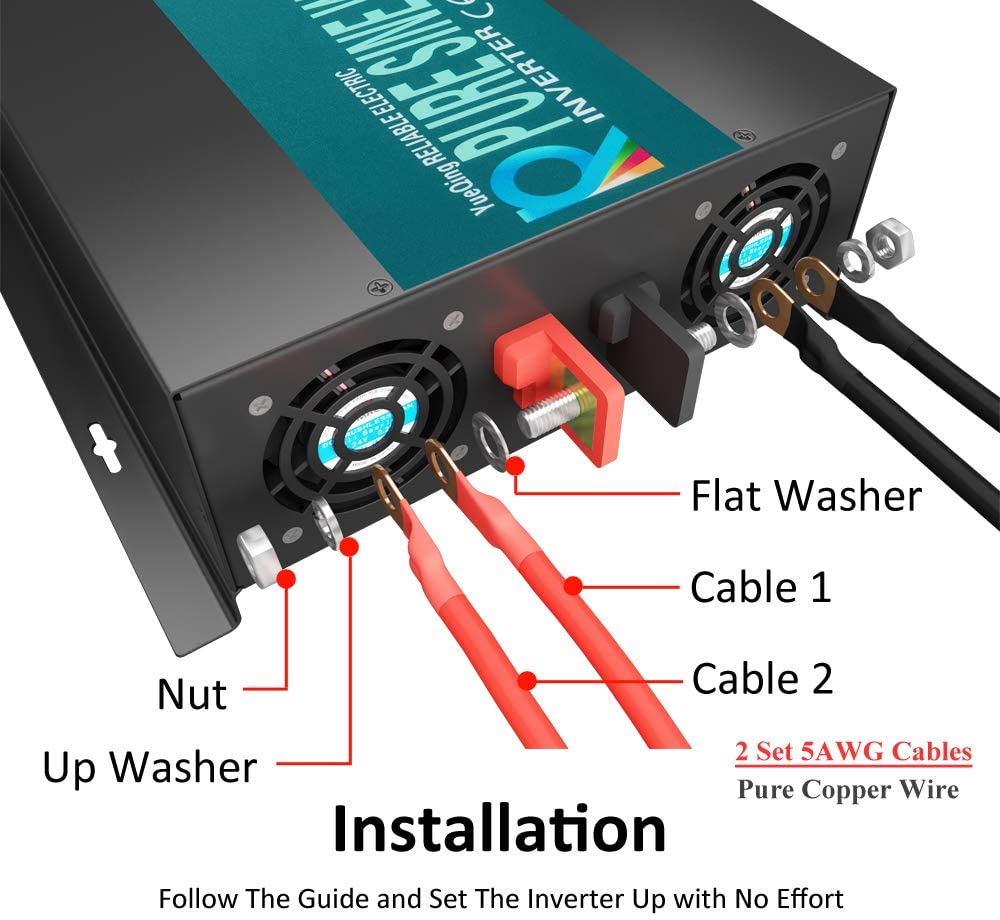 Надежный инвертор немодулирова – обзор и цена Inverter Pure Sine Wave 60Hz 120V 3000W