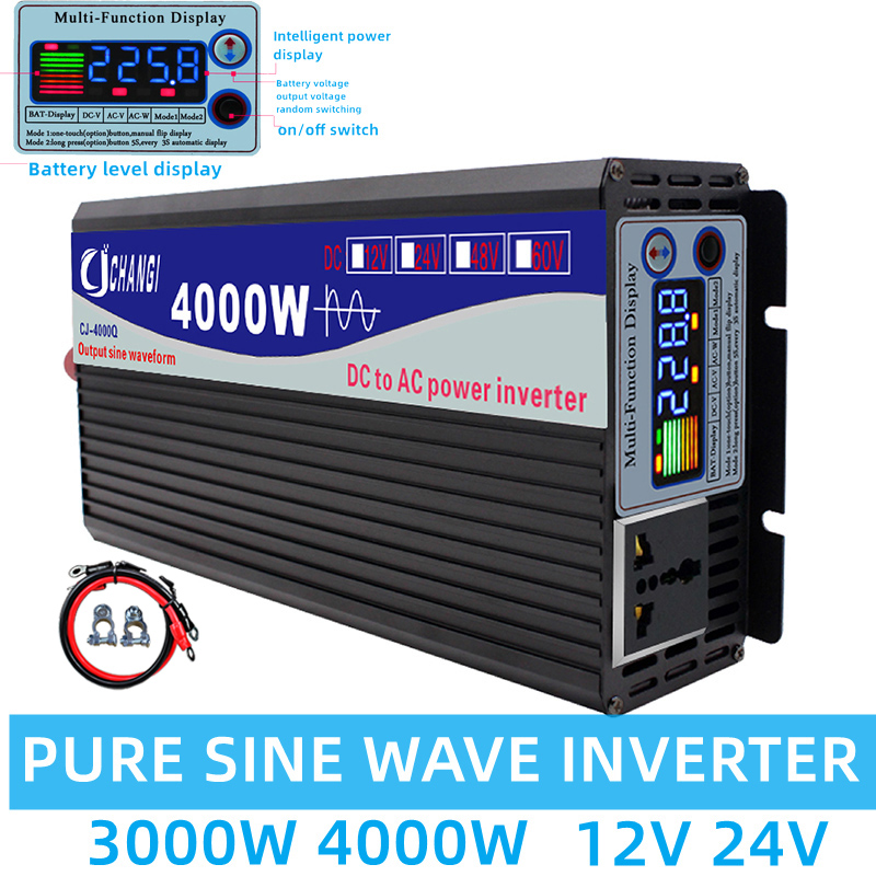 Инвертор немодулированного син – обзор и цена Inverter Pure Sine Wave 60Hz 120V 3000W