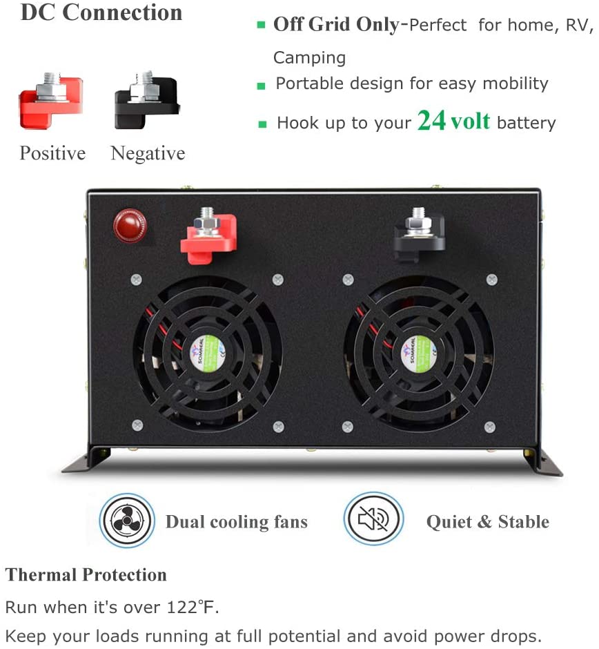 Солнечный инвертор с чистой си – обзор и цена Pure Sine Wave Inverter 5000W 48V 220V