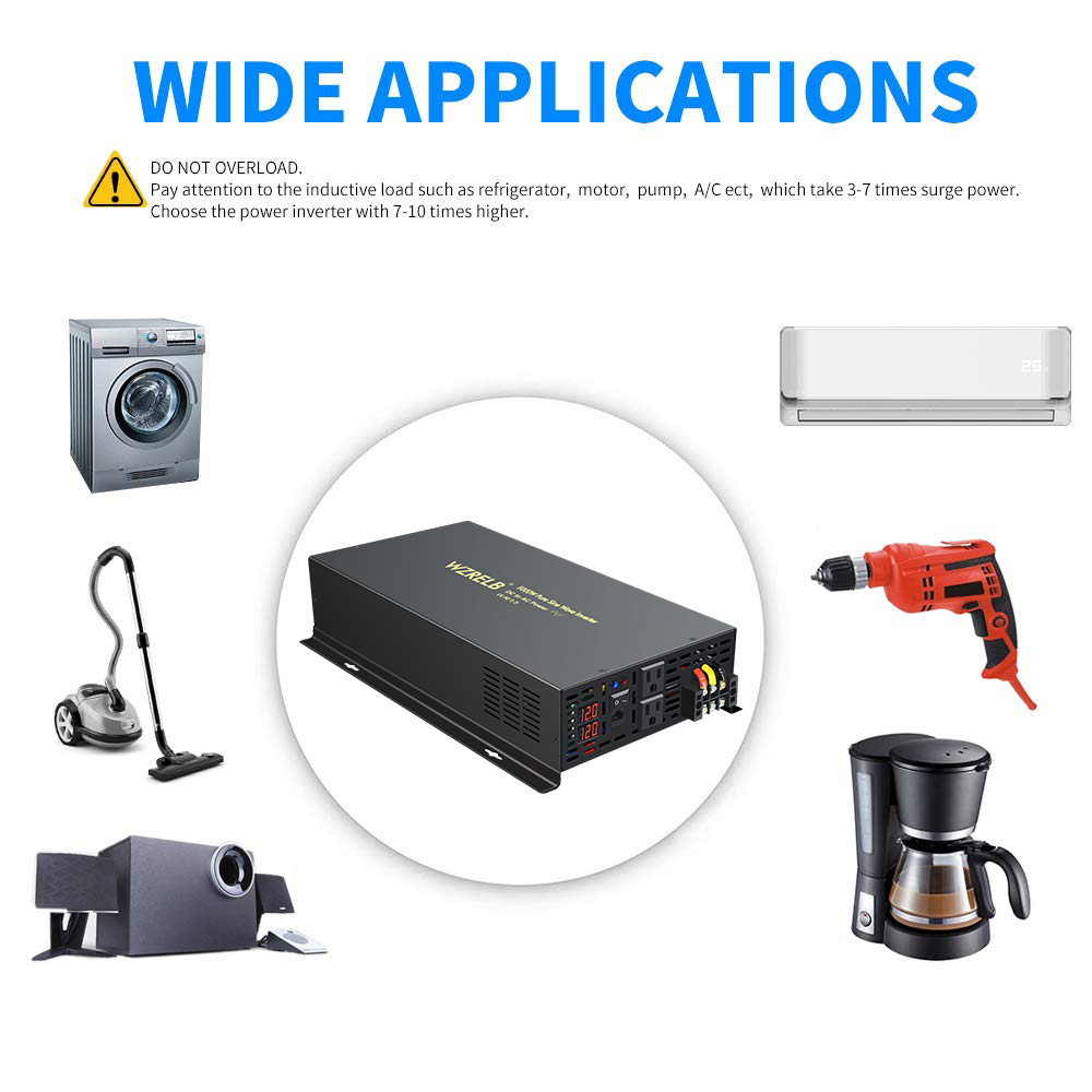 Надежный преобразователь солне – обзор и цена Pure Sine Wave Inverter 5000W 48V 220V