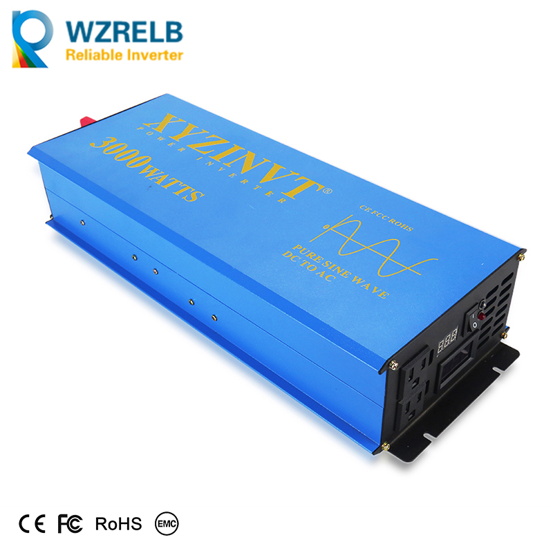 3000 Вт инвертор солнечной эне – обзор и цена Inverter Pure Sine Wave 60Hz 120V 3000W